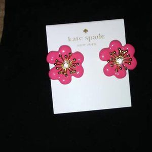 ★NEW Gorgeous Kate Spade Crystal Flower Earrings★